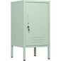 Garvee Emerald Green Metal Storage Cabinet Minimalist Single Door Side Table