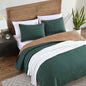 Eddie Bauer Solid Washed Reversible Green Quilt Set