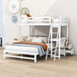 Jalayla Twin over Full 3 Drawer Standard Bunk Bed with Built-in-Desk