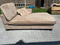 Beige Upholstered Chaise Lounge