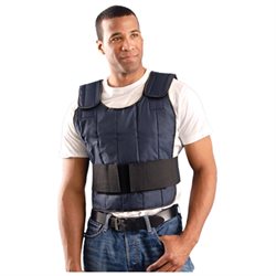 OccuNomix Navy MiraCool Nylon Cooling Vest With Hook And Loop Closure, Adjustable Mid Section And Shoulders
