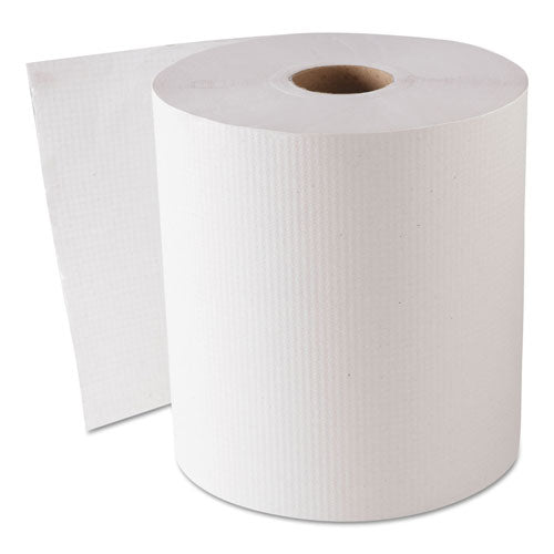 Hardwound Roll Towels, 1-Ply, Natural, 8" x 800 ft, 6 Rolls/Case