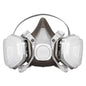 3M P95 Respirator, Half Face, Disposable, 53P71, Large Size, Protection Against Organic Vapors and Particulates