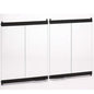 FMI BDB42 Comfort Flame Extruded Bi-Fold Door, For Use With FMI Bungalow, Aluminum/Glass, Brushed Brass, Black