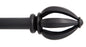 Rod Leaf 66-120 3/4 Satin Nickel