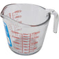 Anchor Hocking 551780L13 Measuring Cups, Open Handle, Glass, 4 Cup