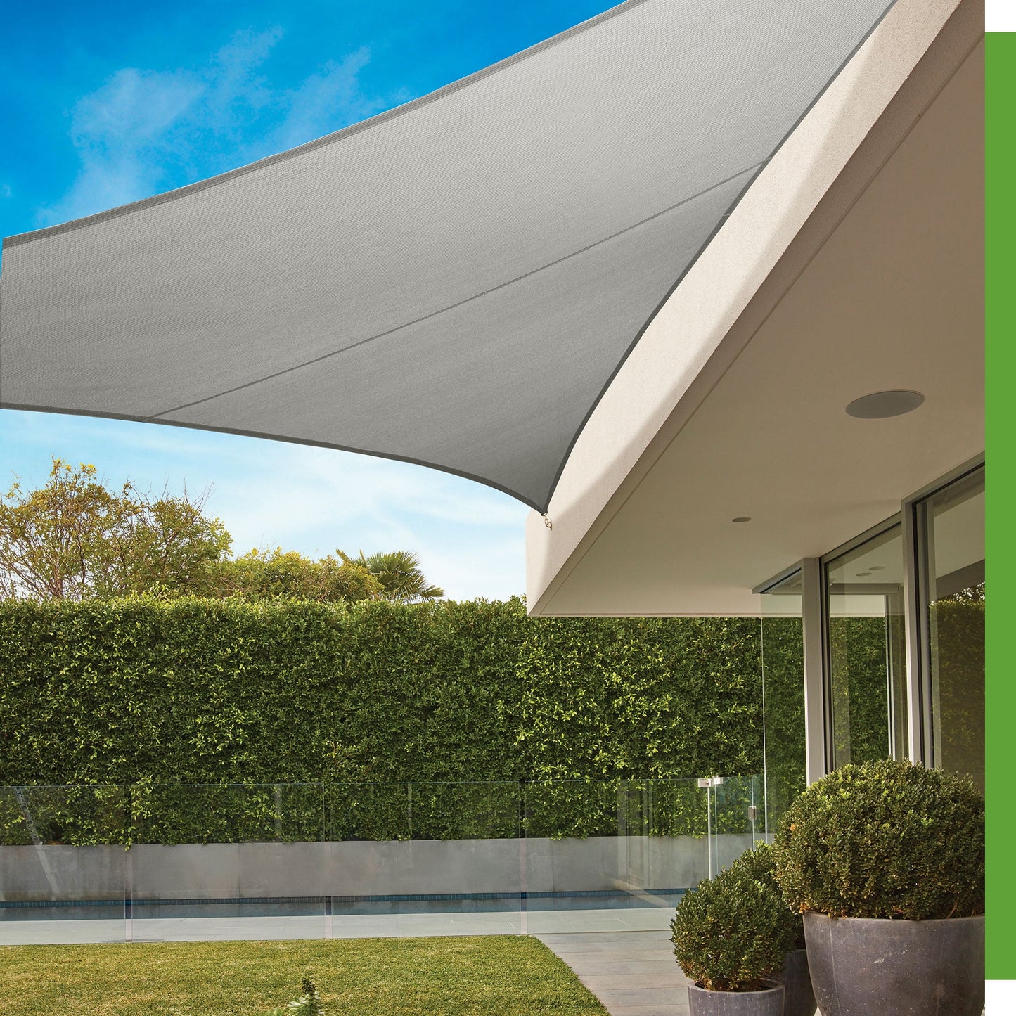 Premium Shade Sail Kit 16'5 Tri - Stone