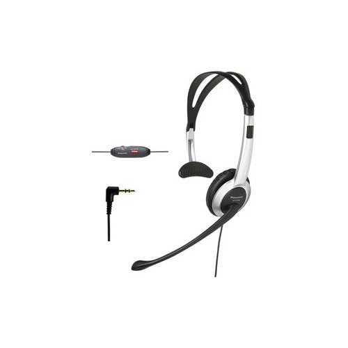 Panasonic KXTCA430S Comfort-Fit Foldable Headset with 2.5mm Jack, Silver