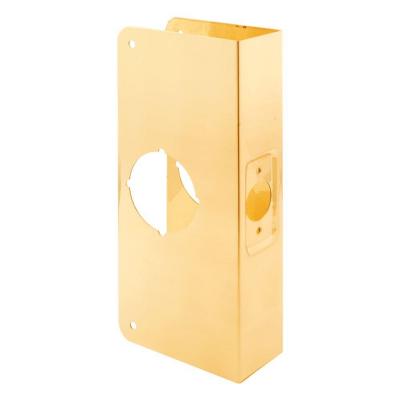 Prime-Line Products U 9540 Door Reinforcer 1-3/8-Inch Thick by 2-3/8-Inch Backset 2-1/8-Inch Bore, Brass Recesssed