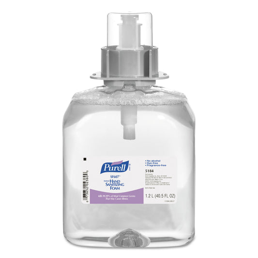 SF607 Instant Hand Sanitizer Foam, 1200 mL Refill, Clear