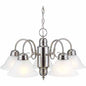 Design House 511535 Millbridge 5-Light Chandelier, 14-Inch by 22-Inch, Satin Nickel 5-Light Chandelier Satin Nickel