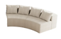 Lennon Semi-Circular Corduroy Sectional Sofa with 12 Pillows