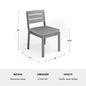 Martha Stewart Bedford All-Weather Stacking Patio Side Dining Chair With Seat Cushion