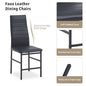 Black Leatherette Chairs