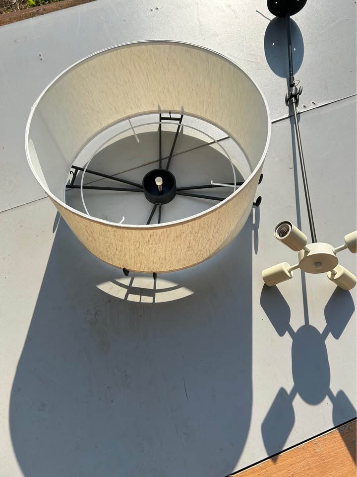 Volume Lighting V0039-40 | Beige 20" Drum Pendant Shade