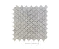 12" x 12" Carrara White Lantern Mosaic Marble Tile Sheets Polished for Wall and Floor (Set of 10)