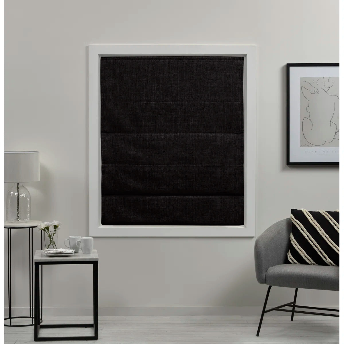 Exclusive Home Acadia 100% Blackout Roman Shade