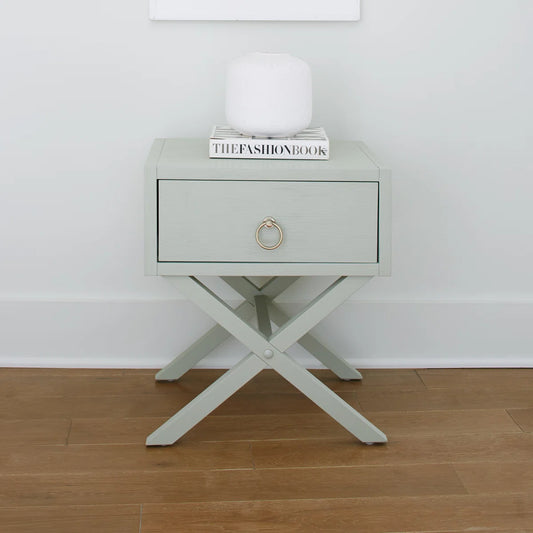 East End One Drawer Accent Table - Light Green