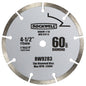 Rockwell RW9283 Compact Circular Saw Blade, 4-1/2 in Dia, 60 Teeth, 3/8 in Arbor