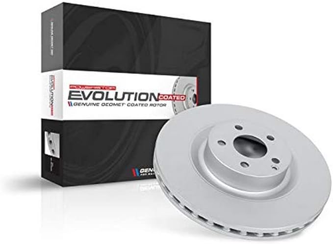 Power Stop AR84103EVC Evolution Genuine Geomet Coated FrontBrake Rotor