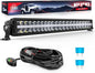 Nilight 30 Inch LED Light Bar DRL 240W 24800LM Anti-Glare Flood Spot Offroad Driving Lamp IP68 w/ 12AWG DT Connector Wiring Harness