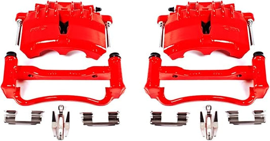 Power Stop S4838 Performance Caliper Red (Front)