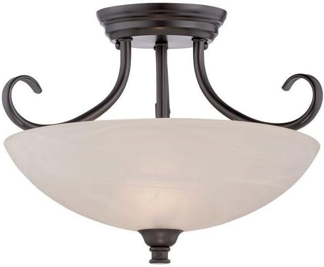 Designers Fountain 85111-ORB Kendall Semi-Flushmount, Oil Rubbed Bronze