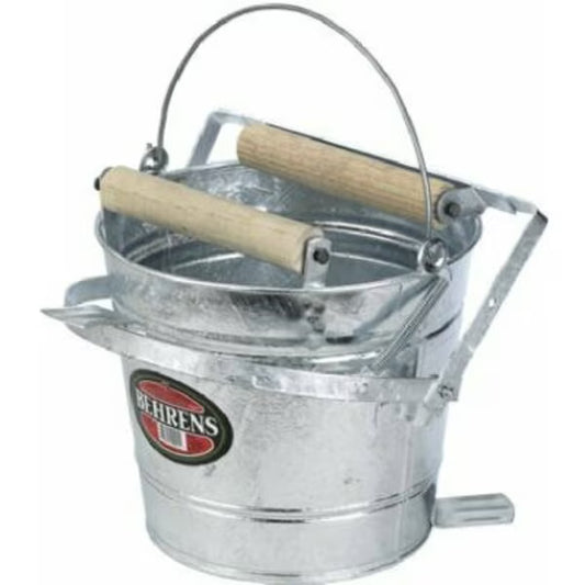 Behrens 412W Mop Wringer Bucket, 12 qt Capacity, 17-1/2 in L x 13-1/2 in W x 11 in H