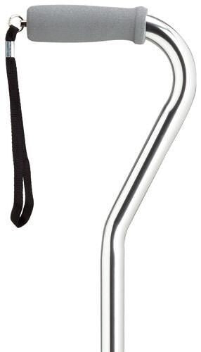 New ADJUSTABLE CENTER BALANCE OFFSET CANE ITEM MEN'S SILVER