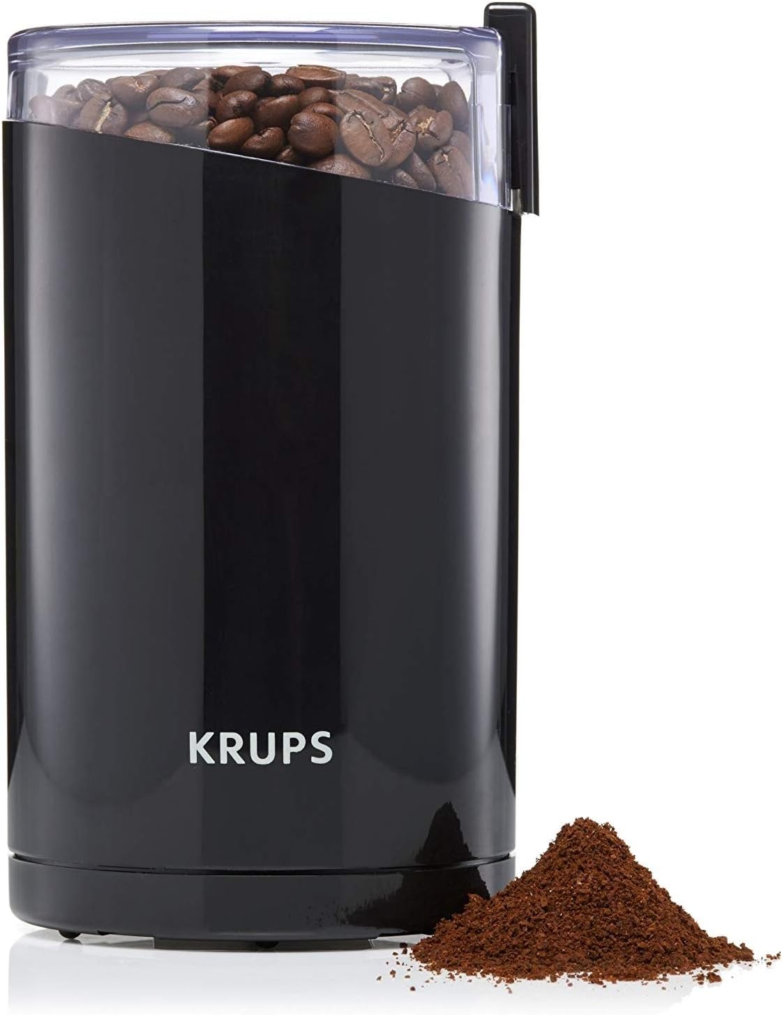 New Krups F203 Electric Spice and Coffee Grinder with Stainless Steel Blades, 3-Ounce / 85g, Black