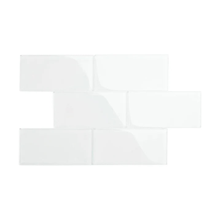 Giorbello 6" x 12" Glass Subway - Bright White