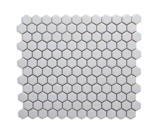 Retro 1" Hexagon Porcelain Tile, Matte Finished Floor & Wall Tile - 9.19 Square Feet Per Carton