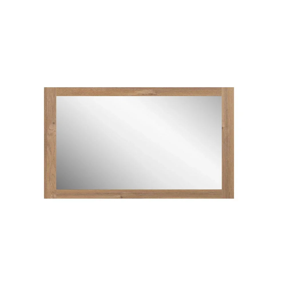 New 48"x28" Rectangular Mirror with Rough Oak Frame