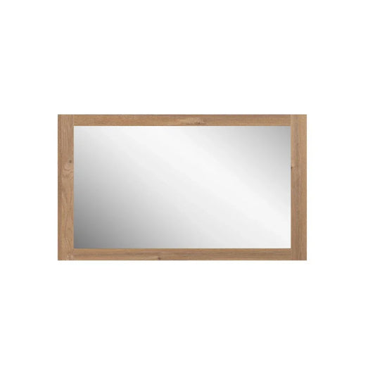 New 48"x28" Rectangular Mirror with Rough Oak Frame