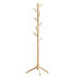 New Pine wood 8-hook adjustable coat rack, hang coats, hats, scarves and handbags