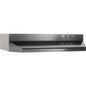 Broan-NuTone F403623 36-inch Under-Cabinet 4-Way Convertible Range Hood with 2-Speed Exhaust Fan and Light, Black