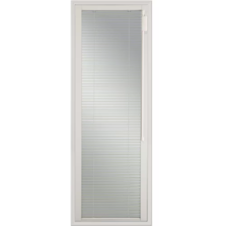 New ODL Blinds+Glass Enclosed Blinds, White Low-E Door Glass 20 in. X 64 in. X 1 in