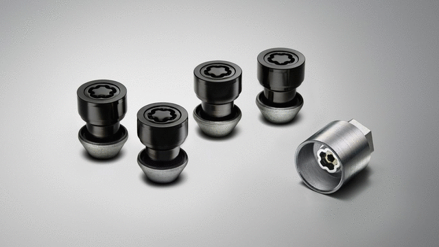 Black Locking And Wheel Nut Kit - Land-Rover (VPLCW0141)