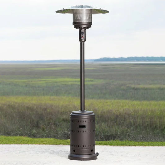 Used Fire Sense 46,000 BTU Gray Stainless Steel Commercial Patio Heater