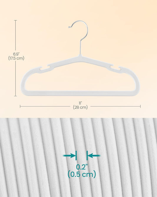 White Baby Clothers Hangers 10 Pack