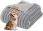 Feandrea Waterproof Dog Blanket, Sherpa Fleece Pet Throw Blanket for Miniature and Small Dogs, Cats, 48 x 60 Inches, Reversible Couch Cover Protector, Machine Washable, Beige