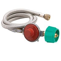 High Pressure Regulator / Hose Assembly, 10 PSI Stainless