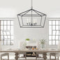 Sedley 28 inch wide 4 light dimmable lantern Geometric