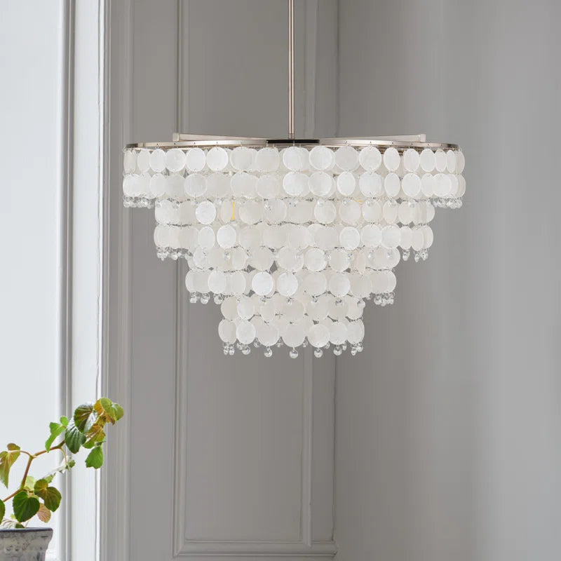 Ikraan 4 Light Dimmable Tiered Chandelier
