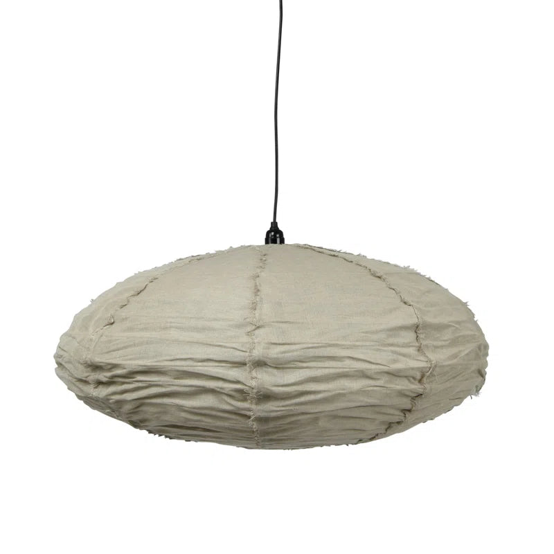 Kruze 1 Light White Single Pendant