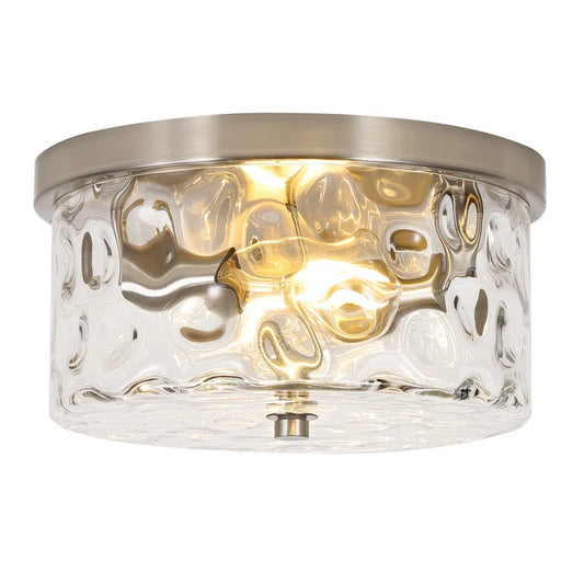 Alixandra 2 light flush mount ceiling light Brushed Nickel