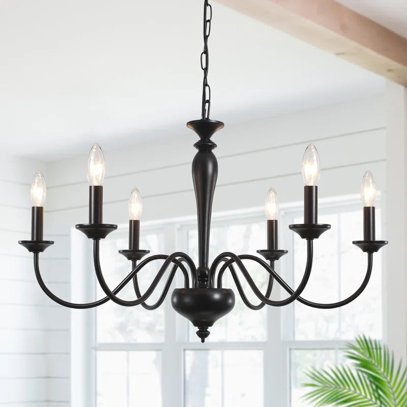 Tinoco 6 Light Dimmable Classic Traditional Chandelier