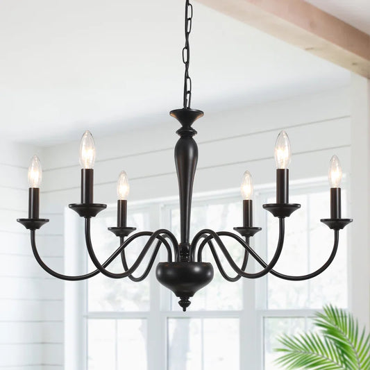 Tinoco 6 Light Dimmable Classic Traditional Chandelier